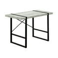 thumbnail image 2 of Industrial Style Home Office Computer Desk, 48"l Grey Laminate Top And Black Metal Legs, Contemporary Desk - Modern Look With Legs, 2 of 6