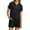 Black, variant on Casual Women's Shorts Suit Set With Half And High Waisted Shorts For Everyday Comfort And Style
