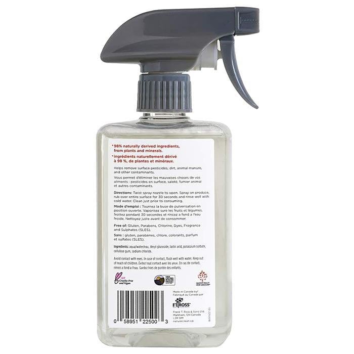 Nature Clean Vaporisateur Lavage Fruits et Légumes, 500ml