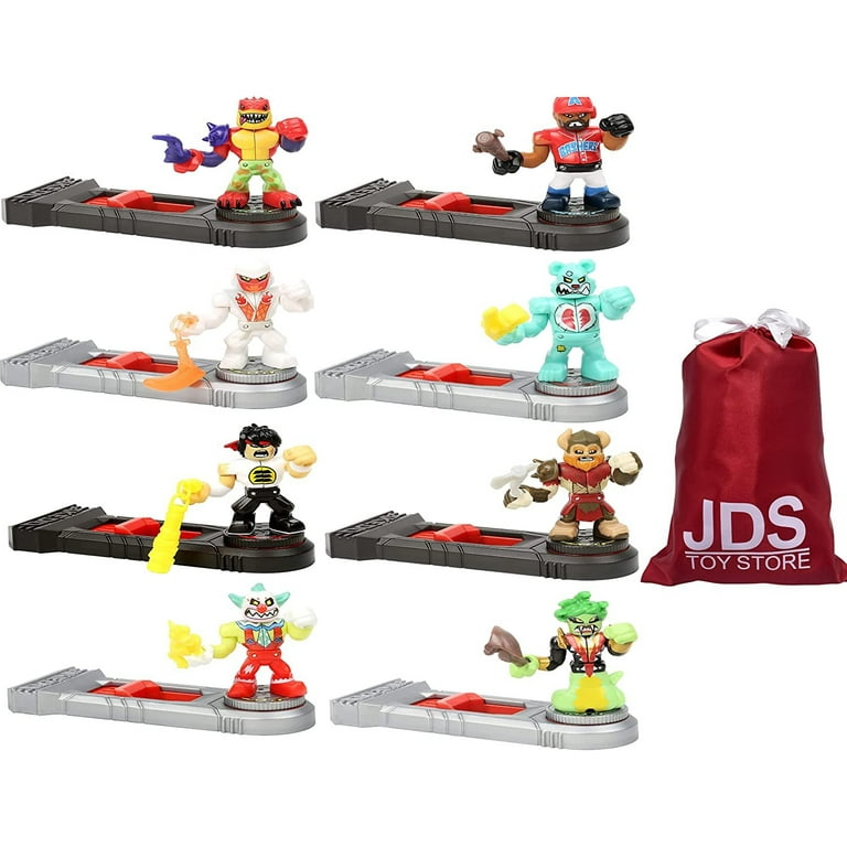 AKEDO 2点 8体 Akedo Mini Battling Arcade Warriors Action Figures 8