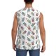 thumbnail image 4 of Balery Milk Tea Camisetas sin mangas para hombre, absorbe la humedad y protege contra el mal olor.-X-Large, 4 of 7