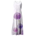Knosfe Maxi Dress for Women Tank Floral Print Casual Long Dress Flowy