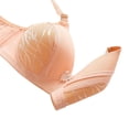 thumbnail image 3 of Aofany Woman's Embroidered Glossy Bra Push Up No Rims Adjustable Bras Comfortable Breathable Underwear, 3 of 8