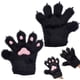 thumbnail image 1 of Guantes de piel sintética con estampado de garras de gato y pata de lobo. Guantes de invierno cálidos con estampado de pata de gato, ideales para cosplay., 1 of 9