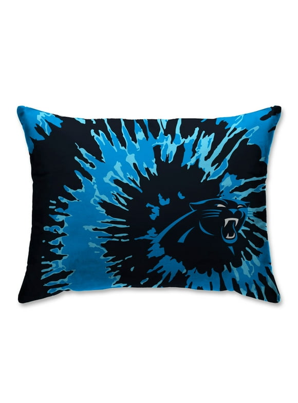 Carolina Panthers Tie Dye Plush Bed Pillow - Blue