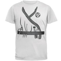 Halloween Ninja Assassin Costume Mens Soft T Shirt White X-LG