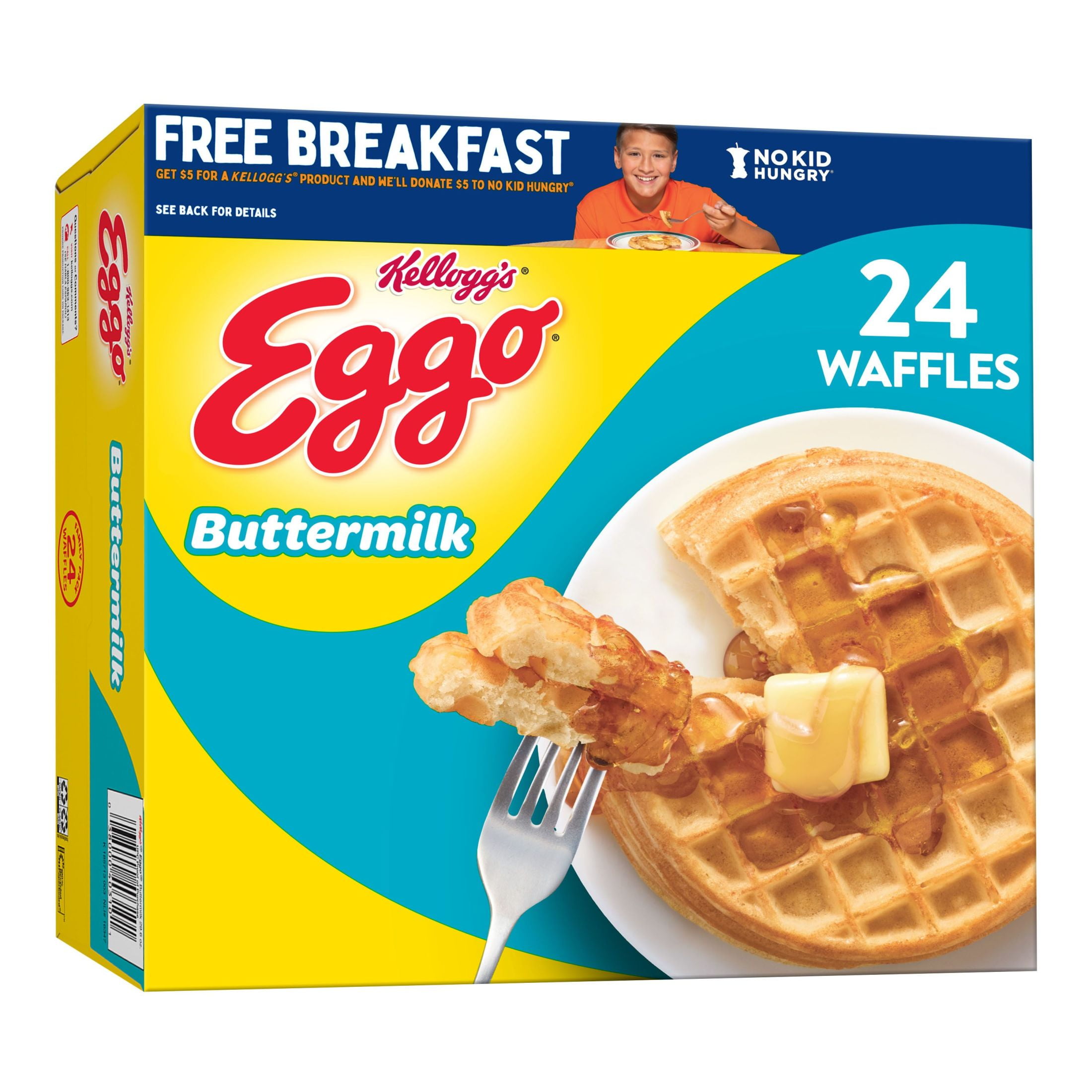 Eggo Buttermilk Frozen Waffles, 29.6 oz, 24 Count (Frozen)