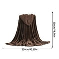 thumbnail image 3 of Yhmxh Queen Size Throw Blanket for Couch, Fleece Throw Blanket, Cozy Blanket for Women, Cute Warm Fluffy Cream Blanket, Teacher Gifts Birthday Gifts for Women Men, Room Home Dorm Decor 80"X90", 3 of 6