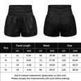 thumbnail image 2 of Pantalones Deportivos Pantalones cortos atléticos para mujer, pantalones cortos deportivos transpirables para gimnasio, pantalones cortos deportivos (negro S) Ygjytge para Mujer Negro T M, 2 of 8