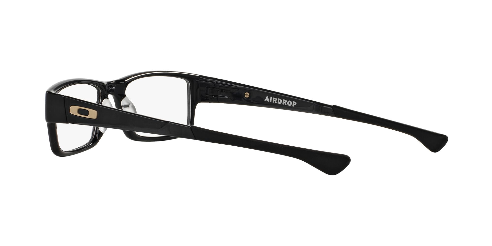 Oakley Airdrop Optical Glasses, Rectangular Eyeglasses with Demo Lenses, Size 57, Black Ink