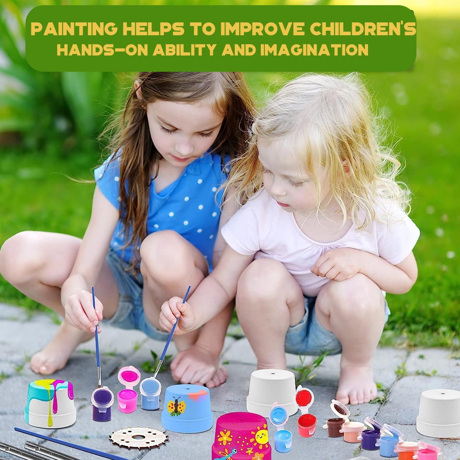 280 Pcs Washable Acrylic Paint for Kids Arts and Crafts, 20 Gouache Watercolor Paint Sets of 12 Colors for Party Classroom Painting Supplies, 20 Flat and 20 Pointed Brushes