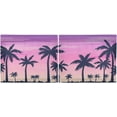thumbnail image 3 of Coolnut Palm Tree Kitchen Curtains 2 Panels, UV Protected Tier Curtains Half Window Curtains Kitchen Tiers for Guest Room Bathroom Sink Laundry Room Basement,24 x 27 Inch, 3 of 6