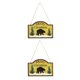 thumbnail image 4 of Colgante de puerta de Navidad Yuarrent Madera decoración oso de muñeco de nieve Tipo 6 2Conjunto, 4 of 6