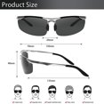 thumbnail image 3 of SUNVOES Sports Polarized Sunglasses for Men and Women Riding Driving Running, 3 of 9