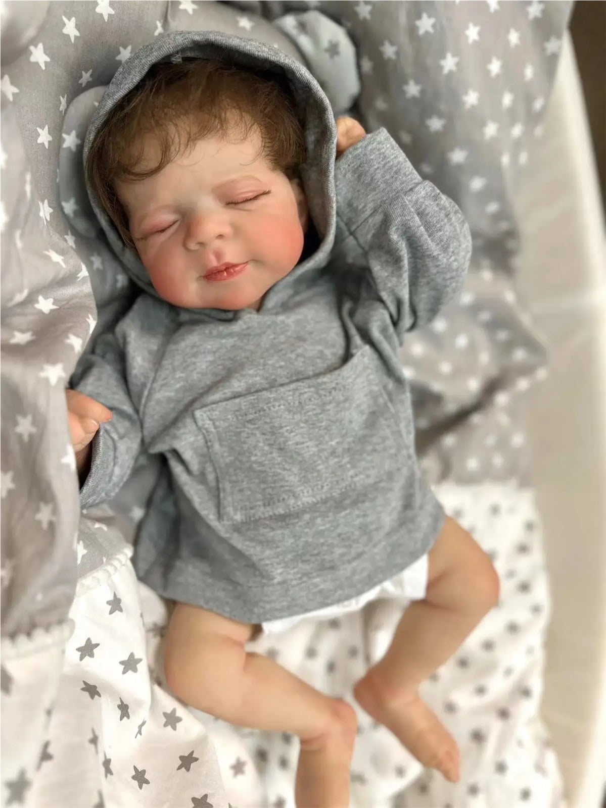 45cm realistic sleeping baby dolls life size silicone baby reborn dolls silicone newborn baby