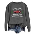 thumbnail image 4 of EHQJNJ Sweatshirts pour Femmes Graphiques de Noël Imprimés Décontractés à Manches Longues Pull Col Rond Sweat à Capuche 2 Joyeux Sweat-Shirt Col Rond, 4 of 4