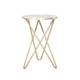 thumbnail image 4 of Design Living Gold Stainless Steel Side Table With An Agate Round Top, 4 of 4