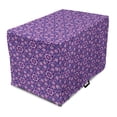 thumbnail image 1 of Mosaic Dog Crate Cover, Purple Tones Art Style Geometric Floral Pattern Abstract Symmetric Shapes, Easy to Use Pet Kennel Cover Small Dogs Puppies Kittens, 7 Sizes, Blue Violet Fuchsia, by Ambesonne, 1 of 1