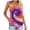 Pink, variant on Spring Tops for Women Tank Tops for Women under $5 Fashion Women Tie-Dye Printed Sleeveless Tops Casual Round Neck Pullover Vest