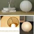 thumbnail image 4 of Nordic Simple Paper Lantern Lamp Japanese Style Living Room Bedroom LED Lighting, 4 of 9