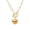 Gold heart, variant on Heart Paperclip Toggle Turquoise, Turquoise Necklace, Stainless Steel, 1