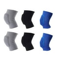 thumbnail image 4 of HONITANO 2Pcs Black Knee Pad with Sponge Cushion and Breathable Fabric for Workout, 4 of 8