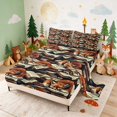 thumbnail image 2 of Erosebridal Fox Bed Sheets for Boys Girls, Vintage Books Full Size Sheets, 4pcs 1 Flat Sheet 1 Fitted Sheet and 2 Pillowcases, 2 of 6
