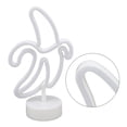 thumbnail image 4 of Señal de Neón de Plátano, Consumo Cálido de Bajo Energía ESTABLE ÚNICO 2 FUENTES DE LUZ LED NEON LUCHES USB ENCENDIDO PARA SALA DE LA CERONONIA DE LA BODA, 4 of 7