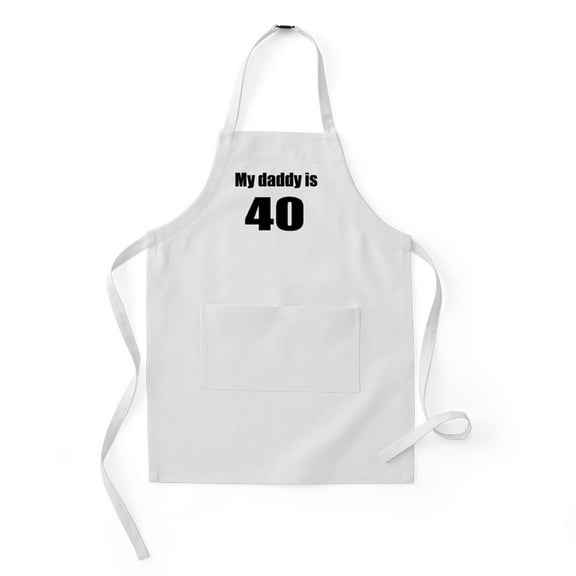 CafePress - Daddy Is 40 - Kids Apron