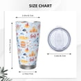 thumbnail image 4 of Honeii Cute Shark Print 20OZ Car Cup, Insulated Stainless Steel Travel Mug with Lid and Straw, Keep Your Drinks Hot and Cold-Straw Two-piece Set, 4 of 8