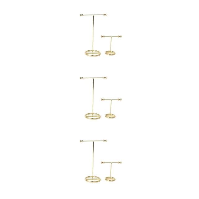 Minnieouse De soporte para pendientes y pendientes, anillo multifuncional, organizador de moda, collar, tocador, estante en forma de T Type1 NO1