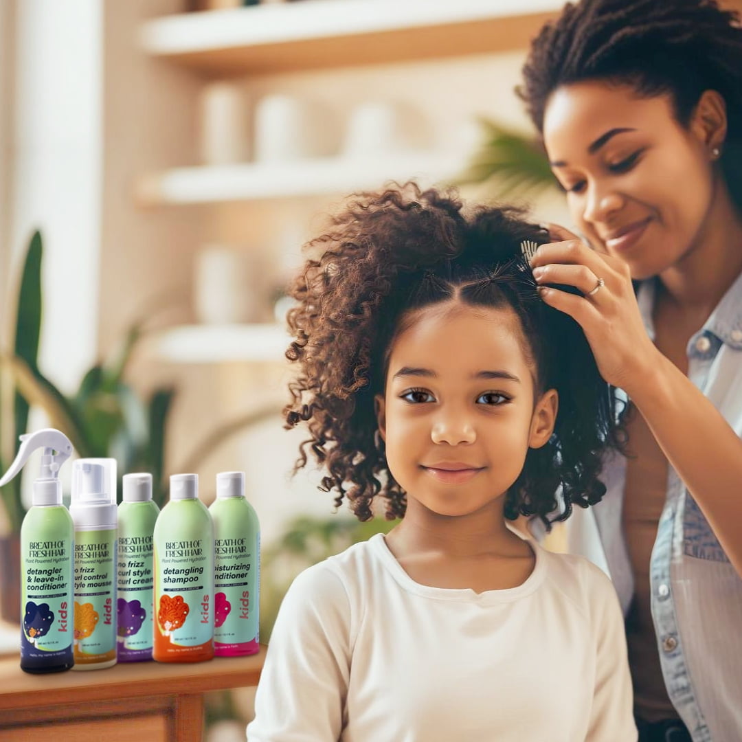 Breath of Fresh Hair Kids No FRIZZ Curl Control Curl Styling Mousse
