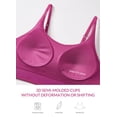 thumbnail image 3 of BALEAF Sweatleaf Adjustable Sports Bras for Women Padded Racerback Yoga Bra High Impact Molded Cup Workout Bra Rose Red L, 3 of 7