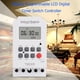 thumbnail image 1 of Reloj de configuración del controlador del interruptor del temporizador digital LCD programable semanal (12V), 1 of 9