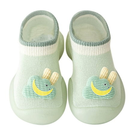 

TAIAOJING Baby Boy Girls Sock Shoes First Walkers Cute Cartoon Antislip Wearproof Crib Prewalker Sneaker
