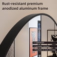 thumbnail image 4 of Niveal 24" Wall Round Mirror Modern Circle Framed Vanity Bathroom Mirror, Black, 4 of 13