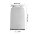 thumbnail image 3 of Magnetic Inverted Toothbrush Cup Unbreakable Reusable Drinking Cups, Plastic Bathroom Tumbler, Dishwasher Safe,White, 3 of 7