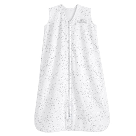 HALO SleepSack Wearable Blanket, 100% Cotton, Midnight Moons Grey, Toddler, Unisex, Large, 12-18 Months