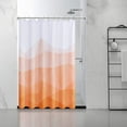 thumbnail image 2 of Ombre Orange Fabric Shower Curtain, Textured Fabric Bath Shower Curtain for Bathroom Decor, Waterproof Shower Curtain Liner with 12 Hooks,Machine Washable (72 x 72 inch, Orange), 2 of 6