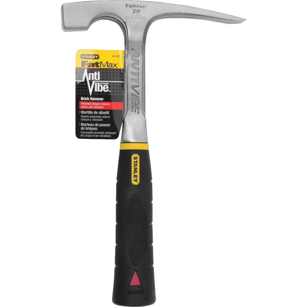 STANLEY FatMax 54-022 20-Ounce AntiVibe Brick Hammer