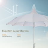 LAUSAINT HOME 9FT Patio Umbrella, 360° Rotation Design, Gradient Blue