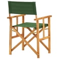 thumbnail image 3 of vidaXL Director's Chair Solid Acacia Wood Green, 3 of 5