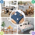 thumbnail image 4 of Math Equations Physics Diagrams Blue Pattern Square Tablecloth,Waterproof Square Table Cover,Wipeable Spillproof Washable Table Cover for Home Kitchen Party Decor 42"X42"(107x107cm), 4 of 6