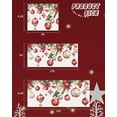 thumbnail image 6 of Garage Door Banner Cover 7 x 8 ft, Red White Christmas Balls Poinsettia Flower Holly Snowflake Christmas Garage Door Decorations Holiday Christmas Backdrop Decor for Winter New Year Xmas Party, 6 of 6