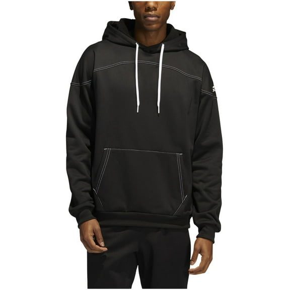 Adidas Men's Stadium Aeroready Fleece Pullover Hoodie – Team Black/White (3XL)