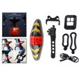 thumbnail image 1 of Luz trasera para bicicleta con señales Control remoto inalámbrico Luz trasera roja Recargable USB Luz trasera para ciclismo en bicicl negro Macarena luz trasera de bicicleta, 1 of 8