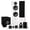 White, variant on Fluance Elite High Definition Surround Sound Home Theater 5.1 Channel Speaker System including 3-Way Floorstanding Towers, Center Channel, Rear Surround Speakers and DB10 Subwoofer - White (SX51WHR)