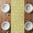 thumbnail image 4 of Table Runner 48 Inches Long for Kitchen Dining, Yellow Spring Easter Dresser Scarf Farmhouse, Dining Table Decorations for Wedding/Parties, Cute Bunny Botanical 13 x 48 In, 4 of 8