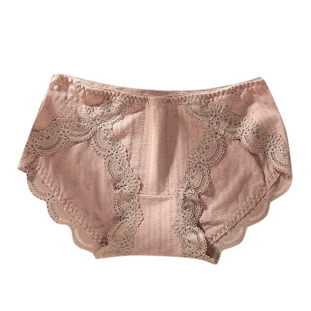 

Zuwimk Thongs For Women Sexy Women Sexy Floral Lace Mesh Panties Khaki One Size