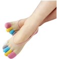 thumbnail image 1 of Colorful Five- Socks,Invisible Socks,Perfect for Yoga,Summer Style,B1, 1 of 2